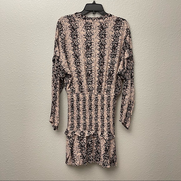 NWT✨ AQUA Snake Print Smocked Mini Dress - 100% Exclusive - Picture 7 of 10